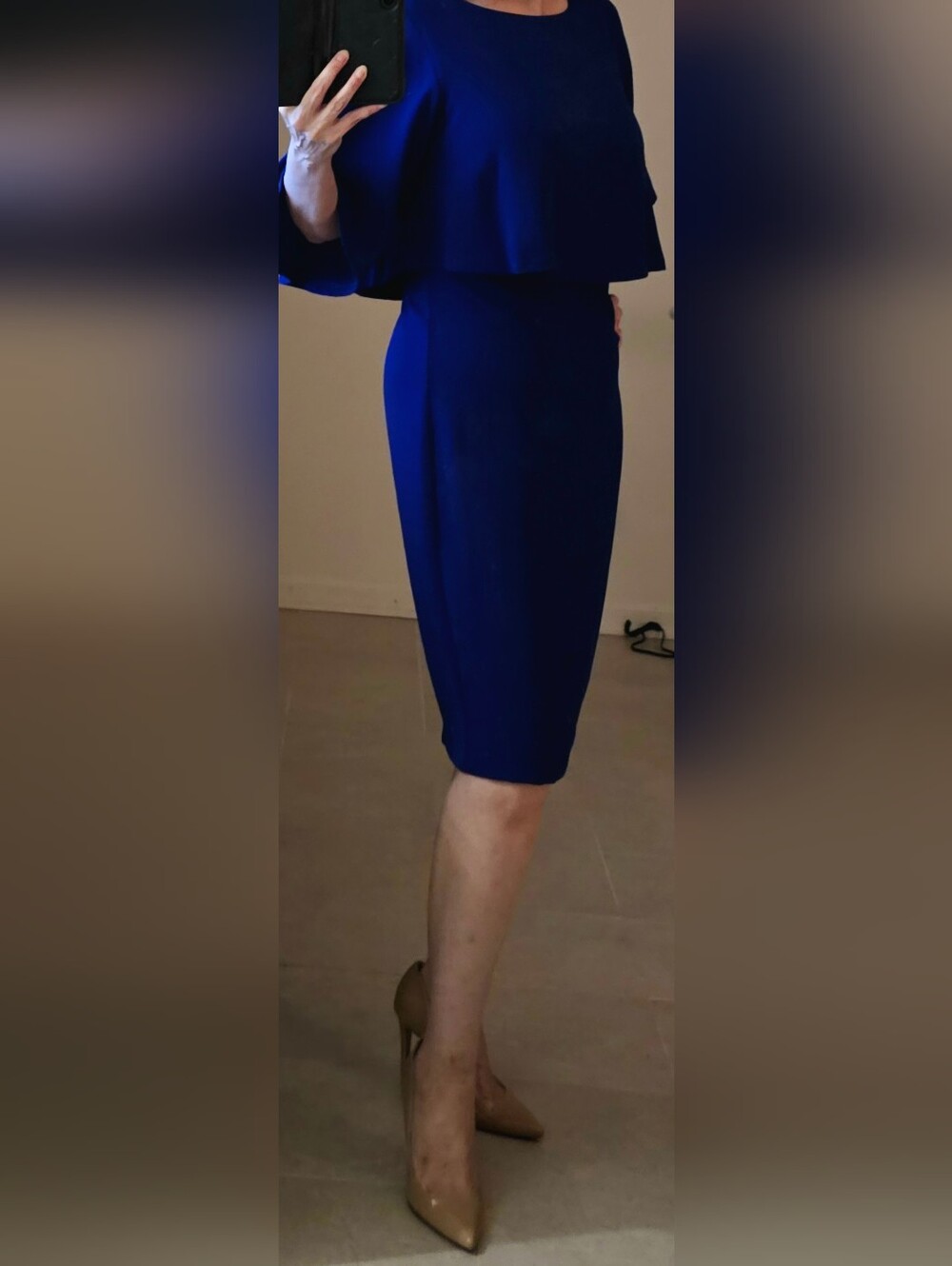 Signature by Sangria Royal Blue Pencil Skirt